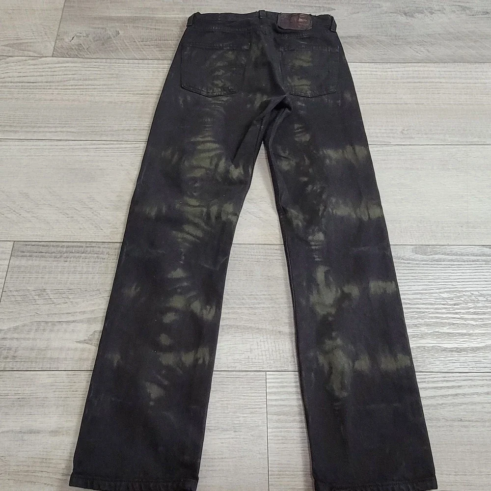 🖤Vintage Levi's XX Black Tie-Dye Jeans Men 27x30 Grunge Punk Camo Made USA 1996